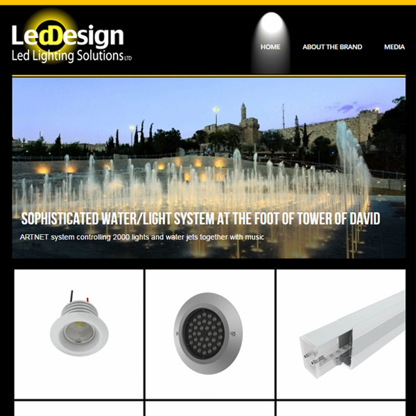 LED DESIGN-חבילת מיתוג ועיצוב מקיפה והקמת אתר ג'ומלה
