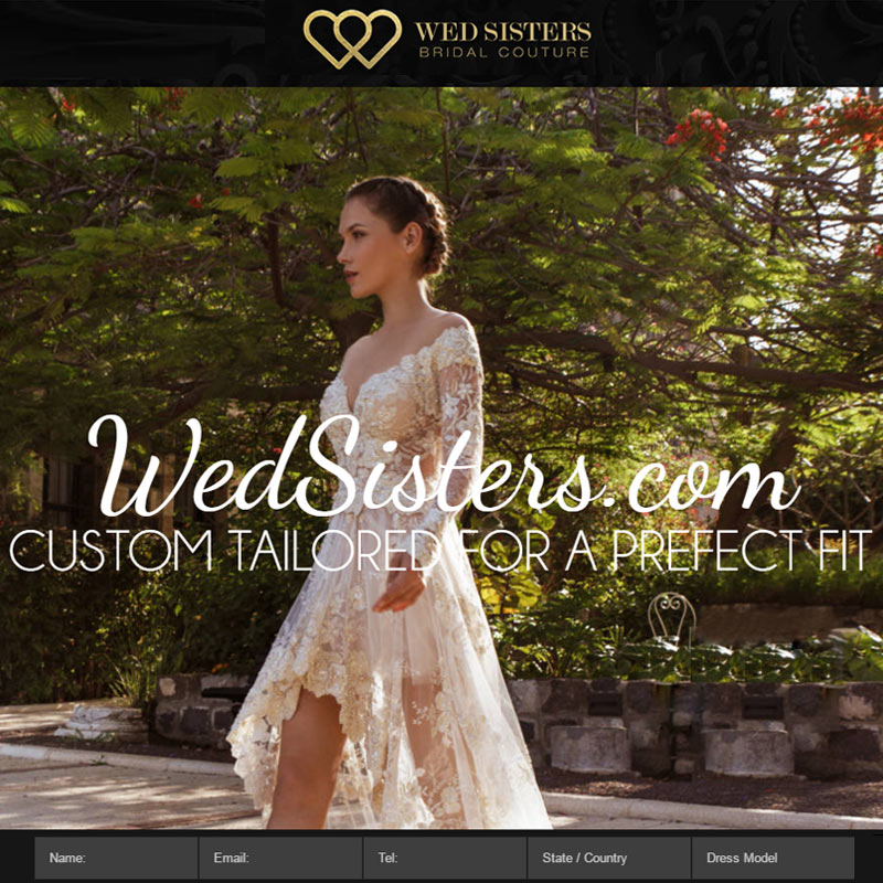 WedSisters - עיצוב לוגו ובניית אתר וורדפרס